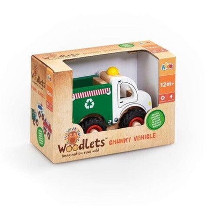 Woodlets Chunky Vehicles 3 asst. - Bamsedyra