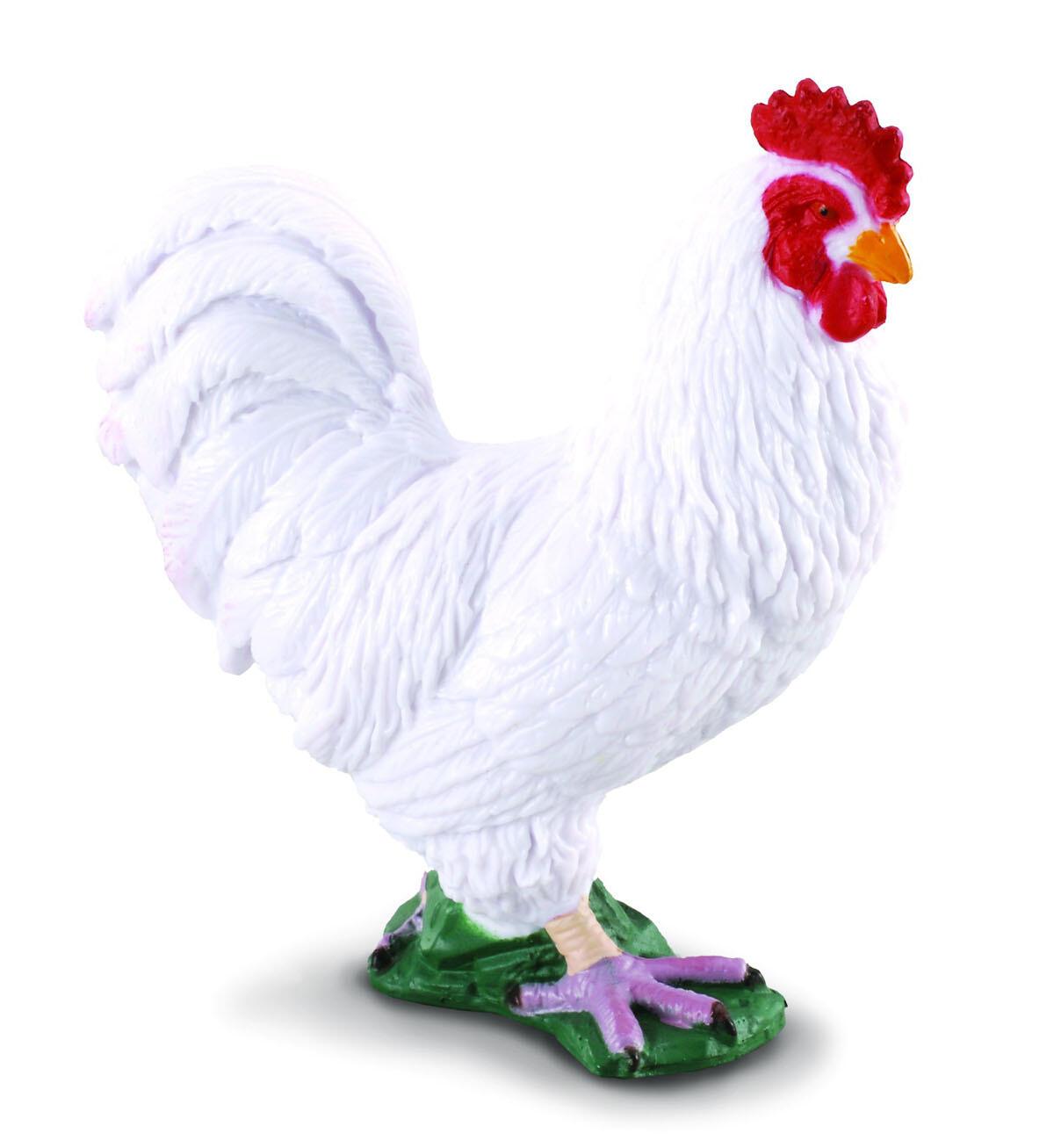 Young Cockerel CollectA Figure (White) – Add a Dash of Farmyard Charm! - Bamsedyra